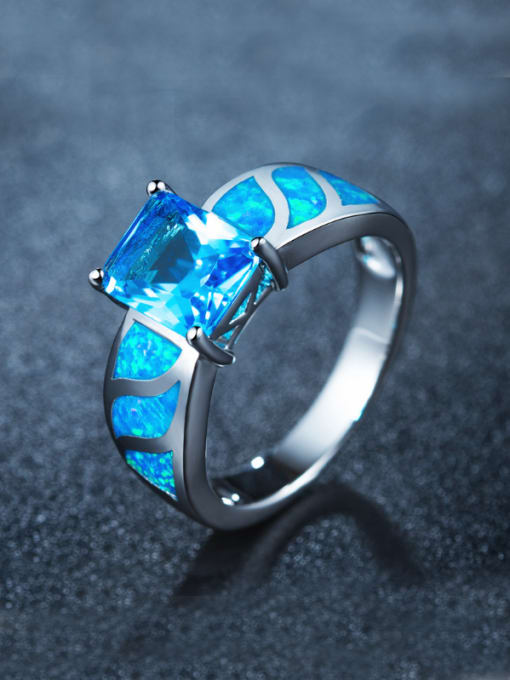 UNIENO Women Opal Stone Multistone ring 1