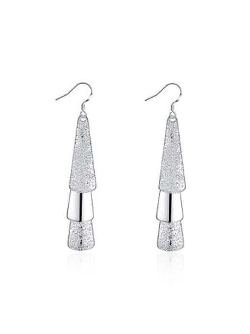 OUXI Fashion Geometrical Silver Plated Earrings 0