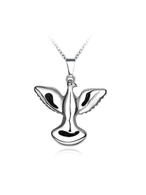 Ronaldo Unisex Exquisite Bird Shaped Stainless Steel Necklace 0