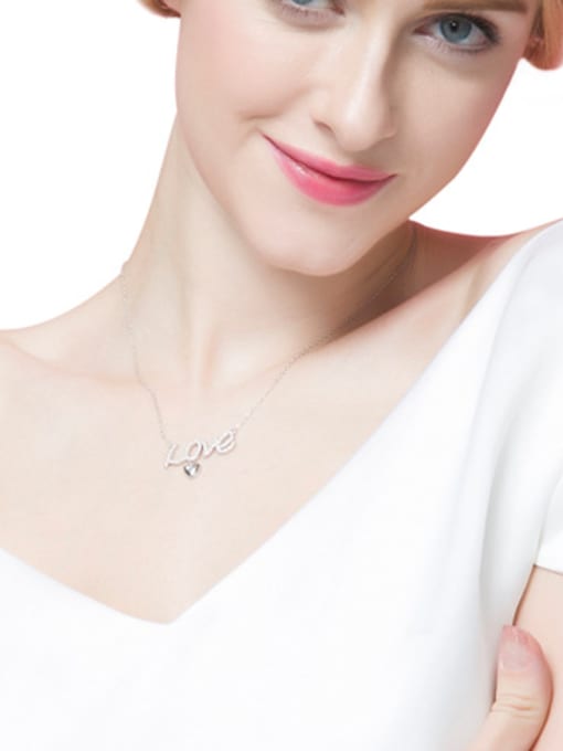 CEIDAI 2018 S925 Silver Letter-shaped Necklace 1