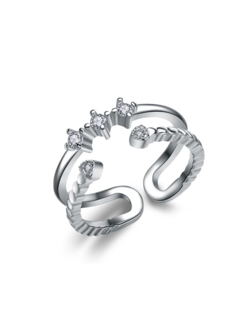 kwan Original Design Fashion Silver Opening Ring