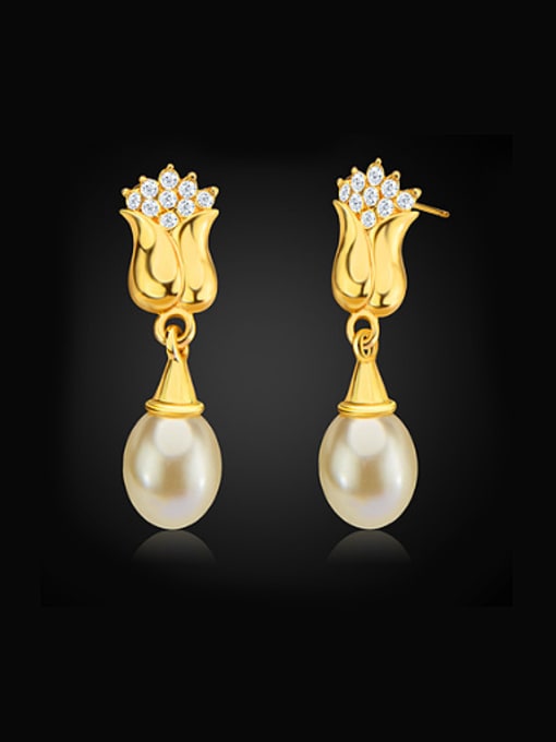 Days Lone Fashion Rose Artificial Pearl drop earring 0