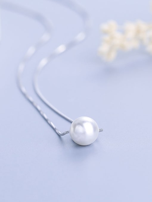 One Silver 925 Silver Pearl Necklace 2