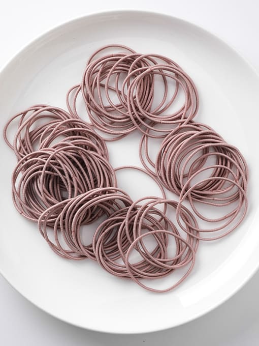 A pink (Large Circle) Simple Small Circle Fine  High Elasticity  Hair Ropes