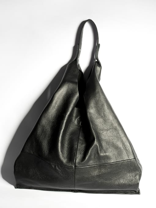 Black Original  hobe bag Soft Leather Niche Yak Tote