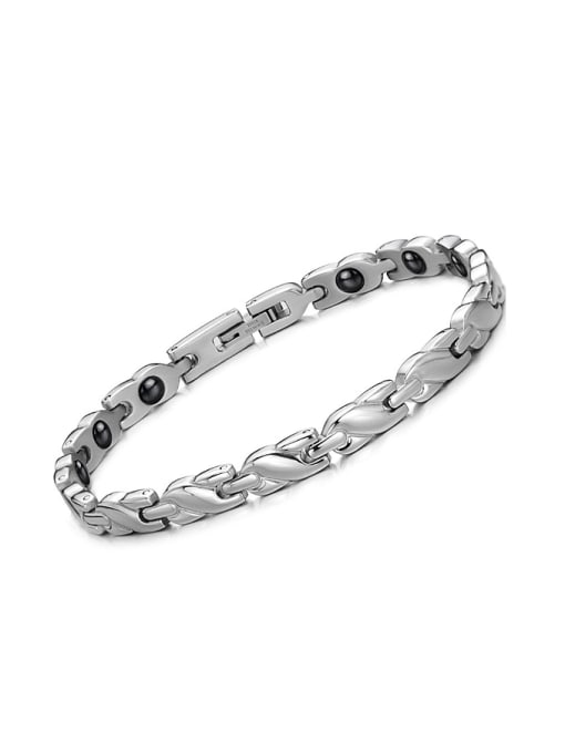 Open Sky Simple Cubic Magnets Titanium Women Bracelet 0