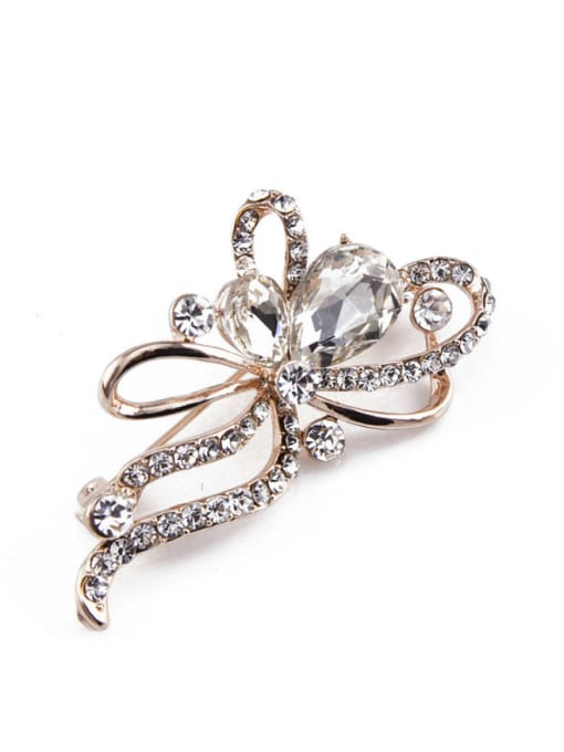 Inboe Crystals Flower-shaped Brooch 5