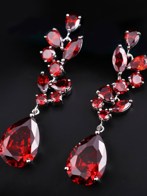 Red Luxury long earrings