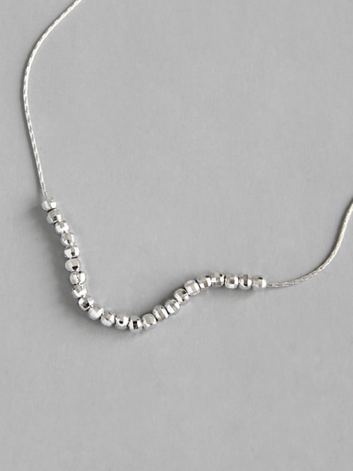 DAKA 925 Sterling Silver With Platinum Plated Trendy Charm beads Necklaces
