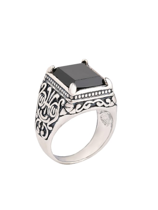 Gujin Retro style Square AAA Resin Alloy Ring 2