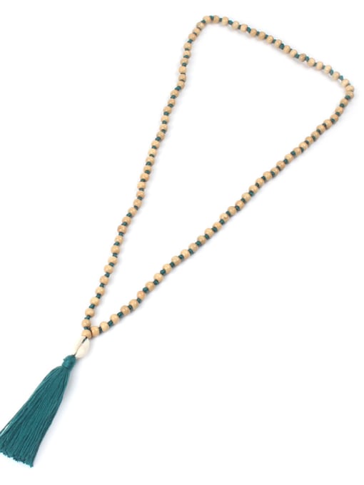 HN1914-E Shell Tassel Long Pendant Hot Selling Necklace