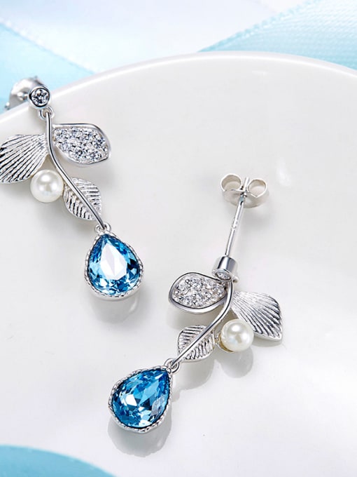 CEIDAI S925 Silver Crystal drop earring 2