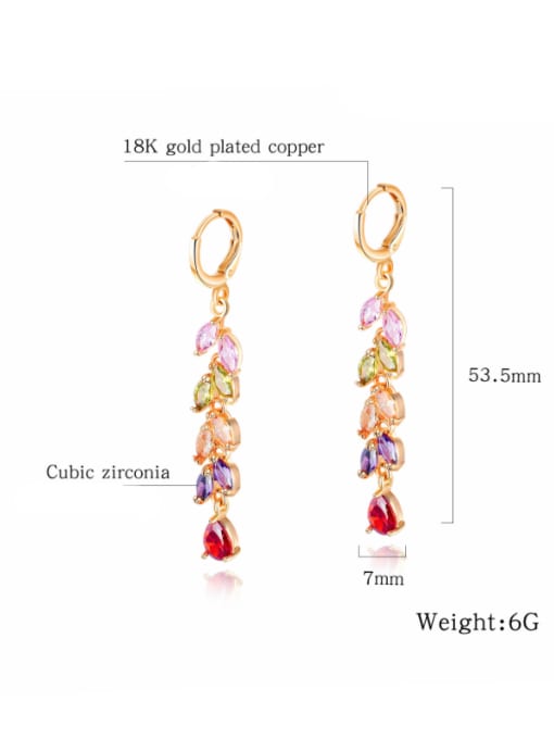 Open Sky Copper With Gold Plated Personality Irregular Earrings 2