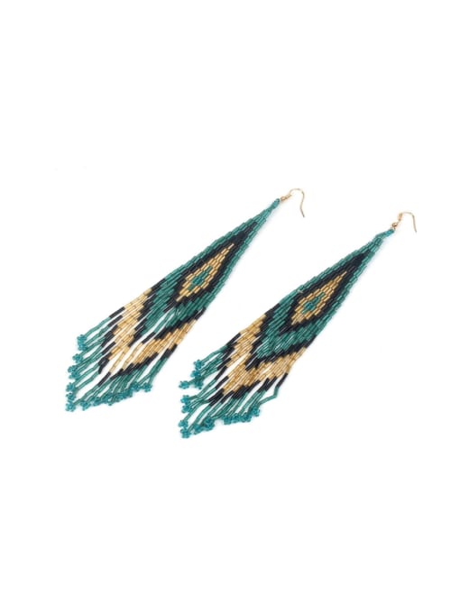 HE083-A Creative Personality Exaggeration Tassel Drop Earrings