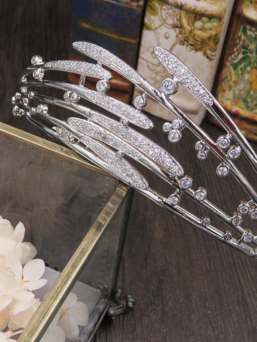 Cong Love Bride's head Ornaments New Design Zircons Sweetly Hair Accessories 2