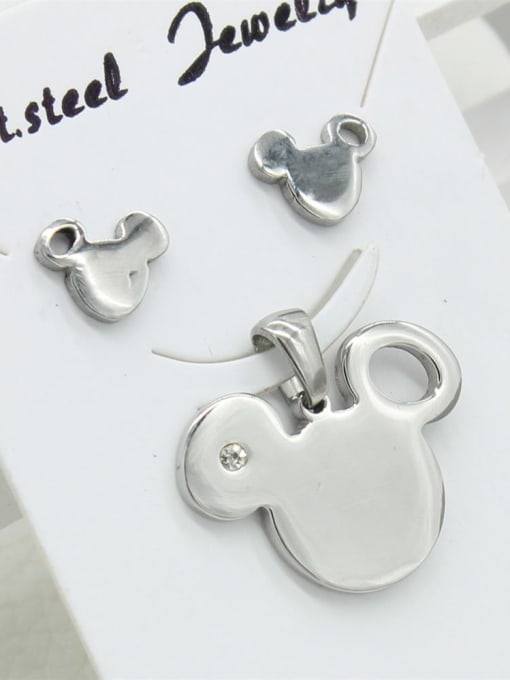 XIN DAI Stainless Steel Bear Head Two Pieces Set 0