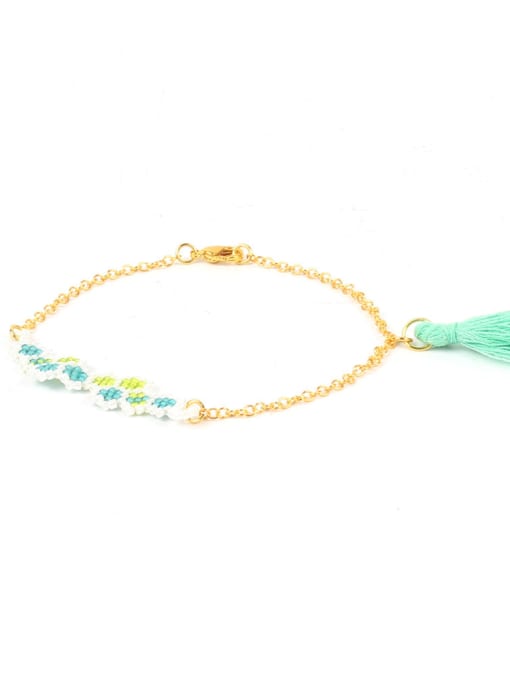 HB546-B Western Style Handmade Alloy Tassel Bracelet