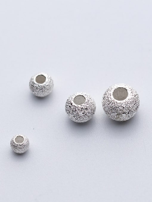 FAN 925 Sterling Silver With Silver Plated Classic ball Beads 0