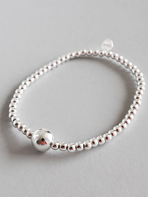 DAKA Pure silver handmade beads 3mm Bracelet