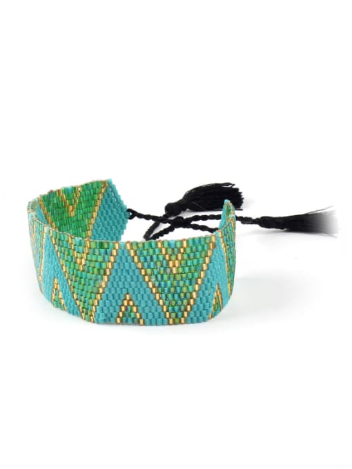 B6025-B Exaggerate Colorful Bohemia Style Tassel Bracelet