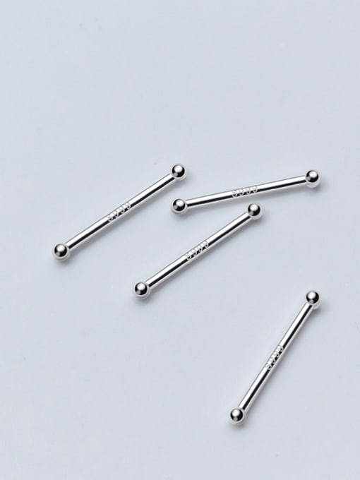 Rosh S999 pure silver simple invisible ear hole ear stud 0