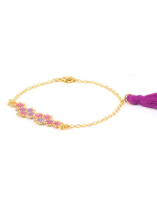 HB546-E Western Style Handmade Alloy Tassel Bracelet