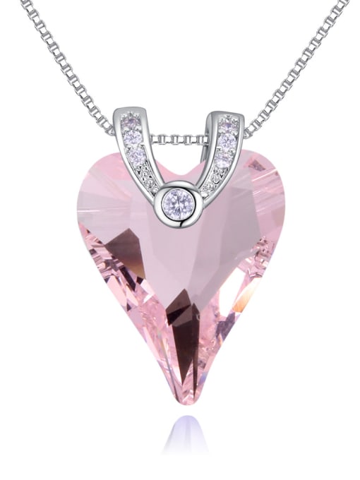 pink Austria was using austrian Elements Crystal Necklace love life new jewelry necklace