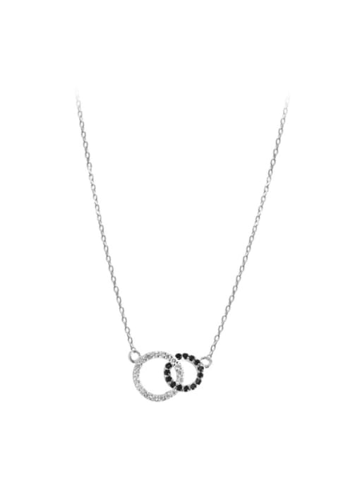 Peng Yuan Simple Double Combined Rounds Necklace 0