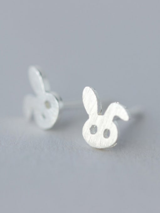 Rosh S925 Silver Lovely Little Rabbit stud Earring 0