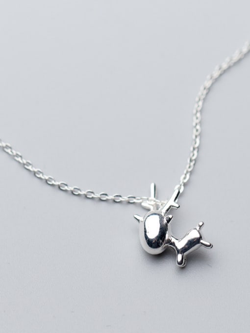 Rosh Christmas jewelry: Sterling silver sweet elk necklace 0