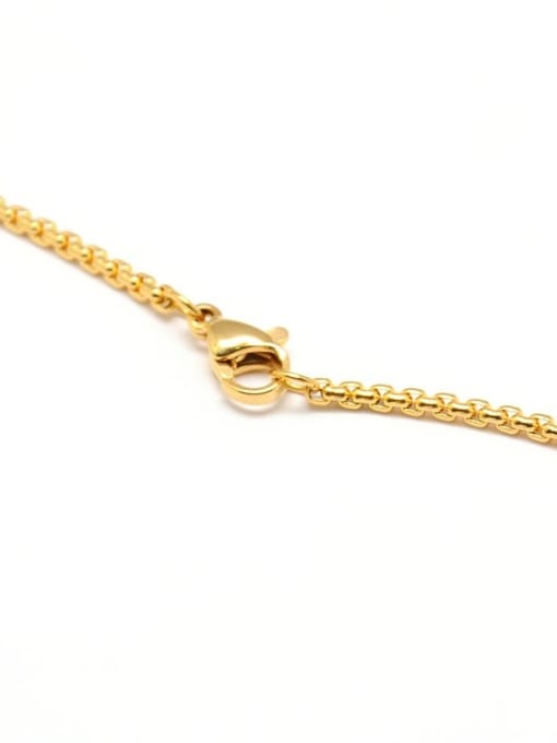 DIY Stainless Steel With gold plated Trendy BOX Chain 1