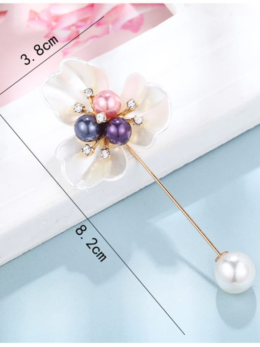 d240 Alloy With  Enamel Romantic Flower Brooches