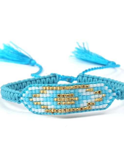 HB646-C Simple Style Women Color Woven Bracelet