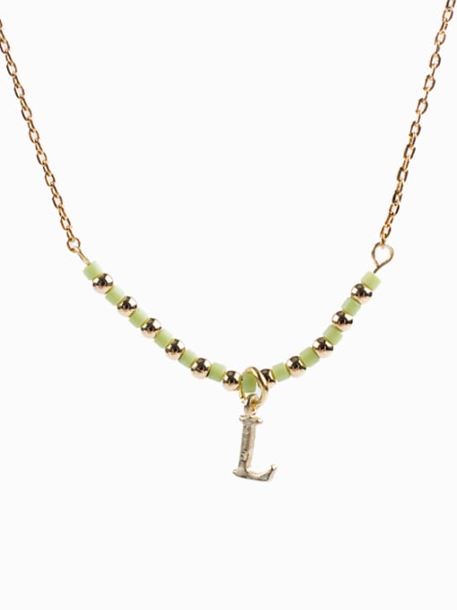 D Women Exquisite V Shaped Gemstone Necklace
