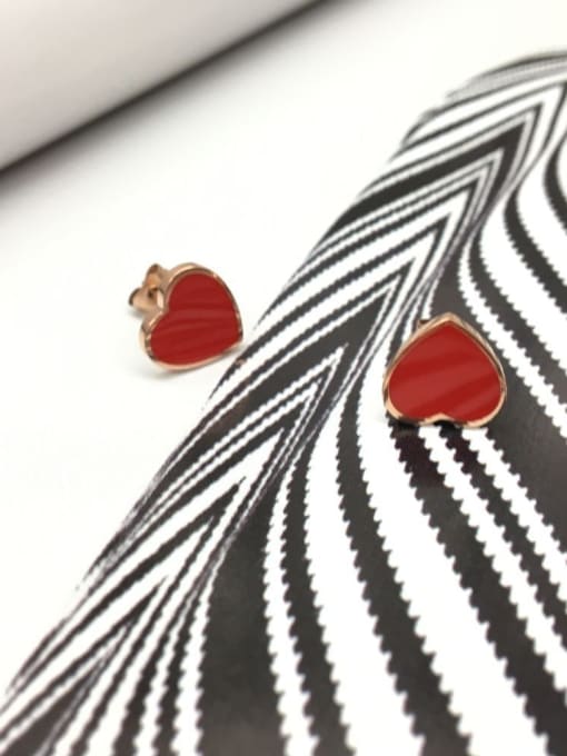 GROSE Lovely Heart-shape Stud Earrings 2