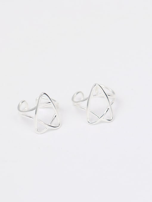 Peng Yuan Hollow Five-pointed Star Clip On Earrings 2