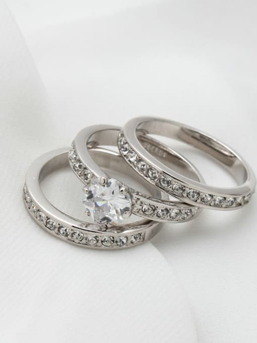 ZK Hot Selling Luxury Noble Wedding Ring with Zircons 2