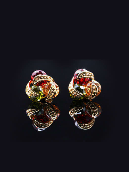L.WIN Lovely Gold Plated stud Earring 0