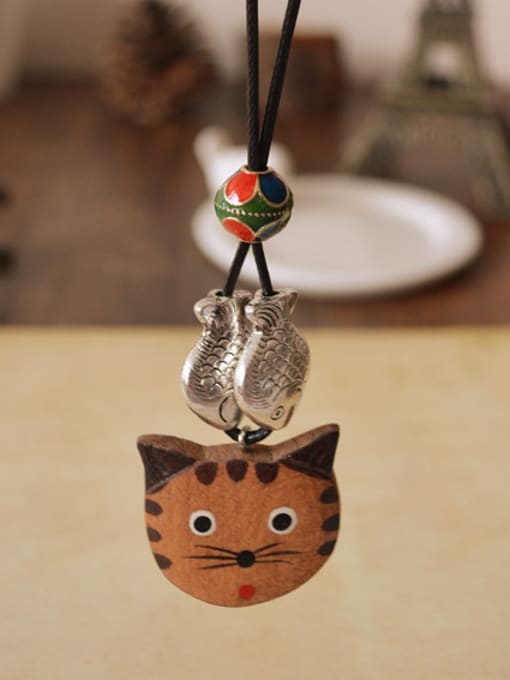 Dandelion Women Lovely Cat Shaped Necklace 0