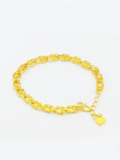 Yi Heng Da High Quality 24K Gold Plated Heart Bracelet 1
