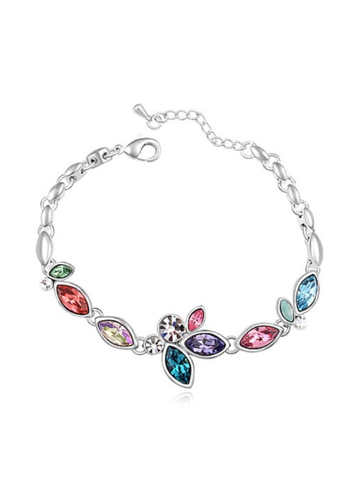 QIANZI Fashion Marquise Cubic austrian Crystals Alloy Bracelet