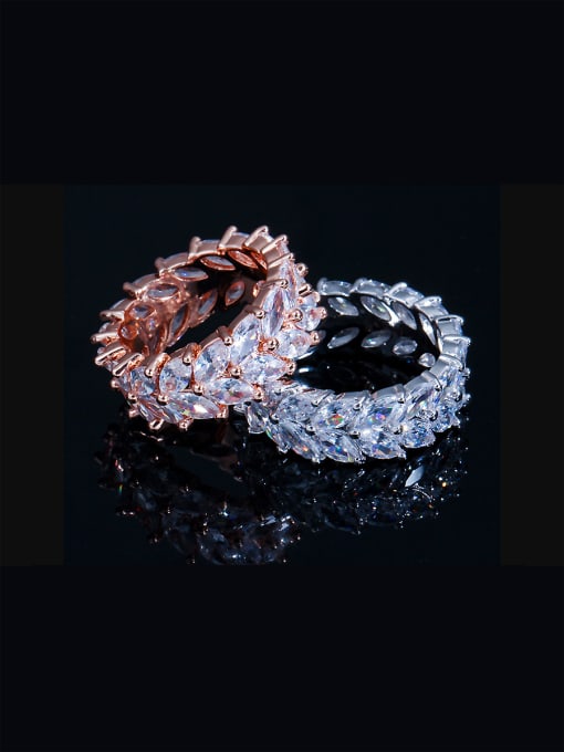 L.WIN Copper inlaid AAA zircon bling-bling rings 0