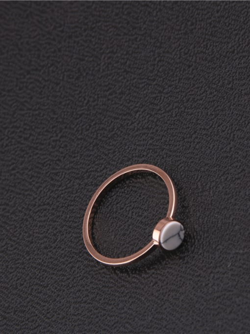 GROSE Simple Style Round Stone Women Ring 1