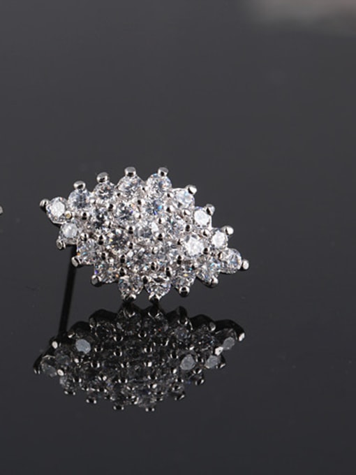 Qing Xing Diamond Quality Zircon Exquisite Dinner Cluster earring 2