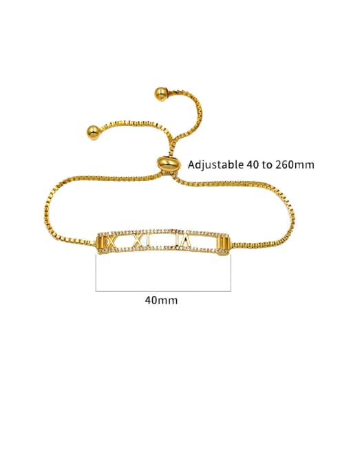 Mo Hai Copper With  Cubic Zirconia Luxury Geometric  Adjustable Bracelets 4