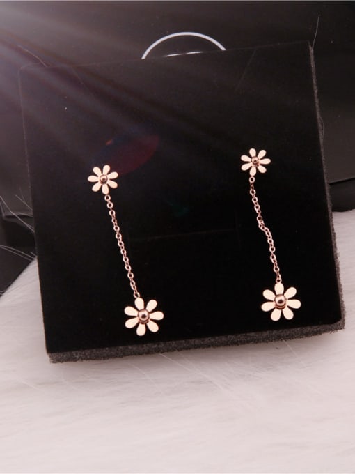 GROSE Fashion Sweet Flowers Drop Earrings 1