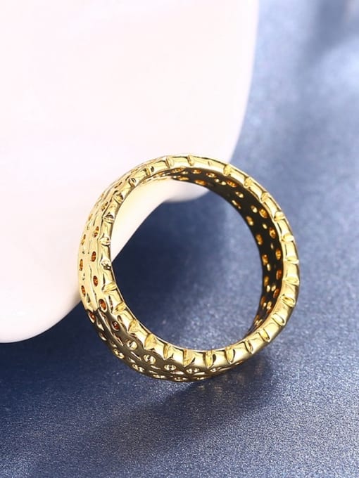 Ronaldo High-quality Hollow Design 18K Gold Ring 1