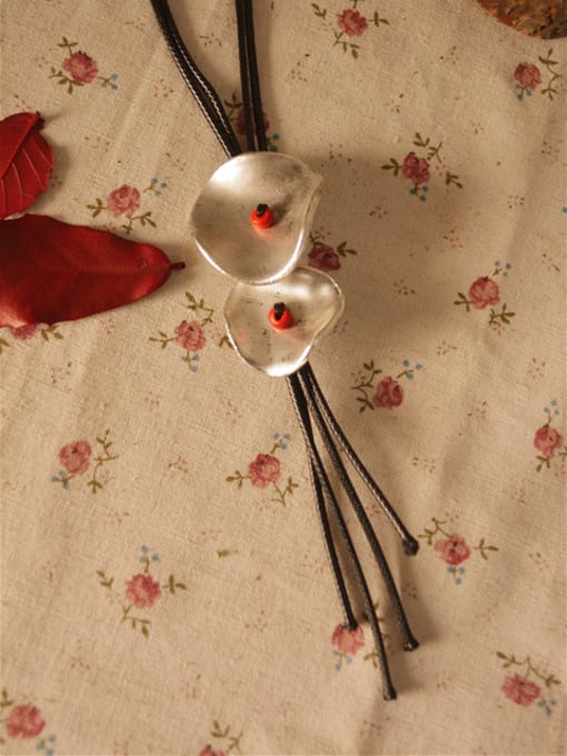 Dandelion 2018 Antique Silver Plated Flower Necklace