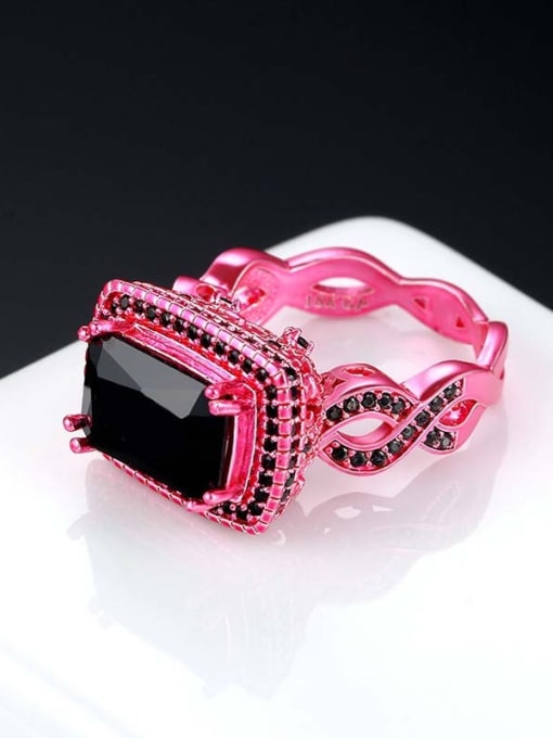 ZK Party Accessories Hot Pink Fashion Ring 3