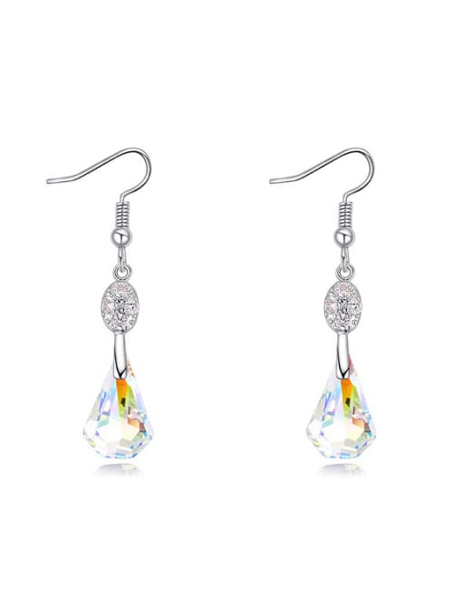 QIANZI Fashion Water Drop austrian Crystals Alloy Earrings 1